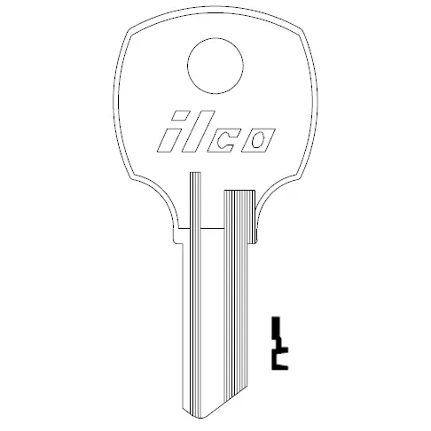 [1069G] 1069G Ilco Key Blank – RO7