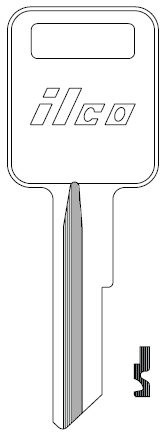 [1970AM] Ilco 1970AM American Motors Key Blank RA4