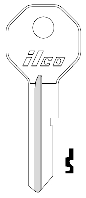 [H1098LA] Ilco H1098LA Key Blank B10