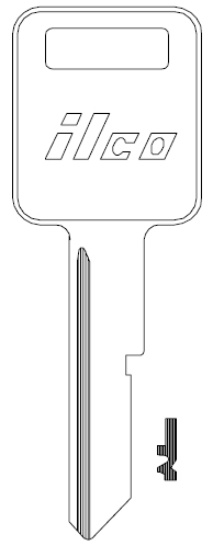 [P1098J] Ilco P1098J GMC Key Blank B46