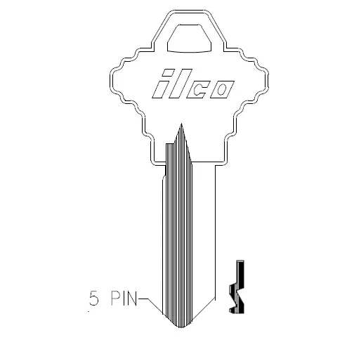 [100C-BR] 100C-BR Schlage Key Blank – SC1