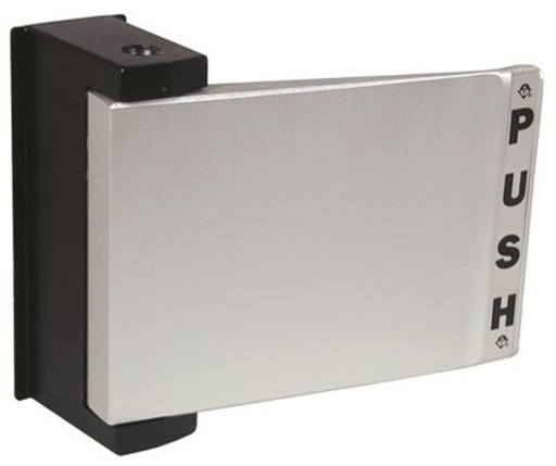 [4590-02-02-628] Adams Rite 4590-02-02-628 Push Paddle For Use With 4510 Deadlatch Aluminum (Push To Left) For 2-1/4 - 2-1/2 In Thick Doors