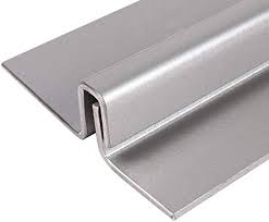 [2101] Frontline 2101 Interlock Astragal Steel Powder Coated Anodized Silver 2.375W (2-3/8) (For Outswing Doors)