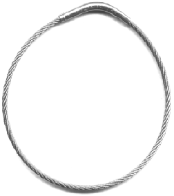 [279F] Key Systems 279F Flexible Tamper-Proof Key Rings - 1" (3cm)