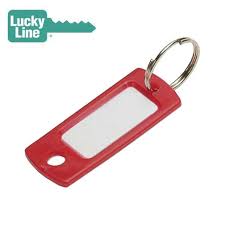 [16970] Lucky Line 16970 ID Tag W/Ring, Red