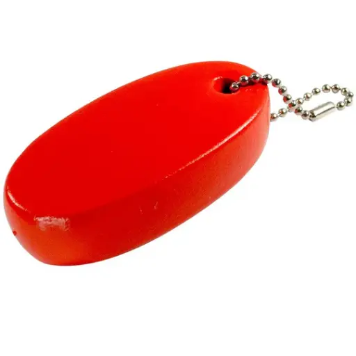 [92401] Lucky Line 92401 Orange Key Float W/brass chain