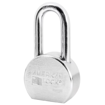 [A700KA 27234] Padlock A700KA 27234 Steel 2.5In Dia Chrome Plated