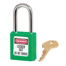 [410GRN] Master Lock 410GRN Green Zenex™ Thermoplastic Safety Padlock, 1-1/2" (38mm) Wide with 1-1/2" (38mm) Shackle