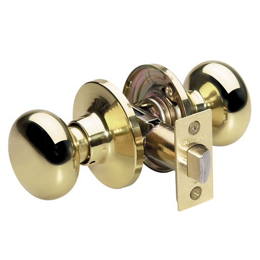 [BC0403BOX] Master Lock BC0403BOX Residential Passage Biscuit Knob Polished Brass
