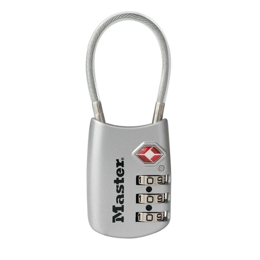 [4688D] Master Lock 4688D 1-3/16" (30mm) Wide Set Your Own Combination TSA-Approved Luggage Lock with Flexible Shackle; Assorted Colors