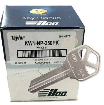 [KW1-NP] Ilco KW1-NP Kwikset Nickle-Plated Key Blank 1176