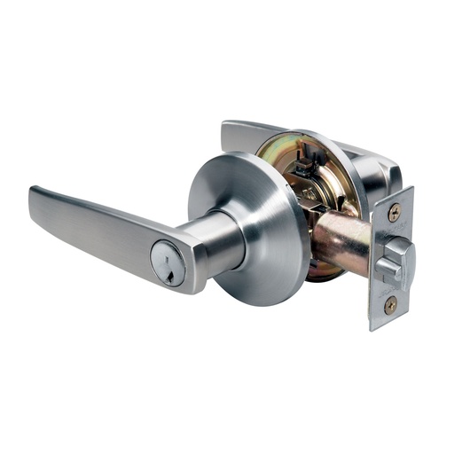 [SLL0115KA4S] Master Lock SLL0115KA4S Residential Entrance Straight Lever Satin Nickel Schlage